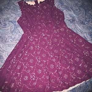Vintage maroon dress